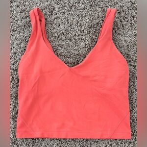 Lululemon Athletica Coral XS 0 Cropped Align Tank Top